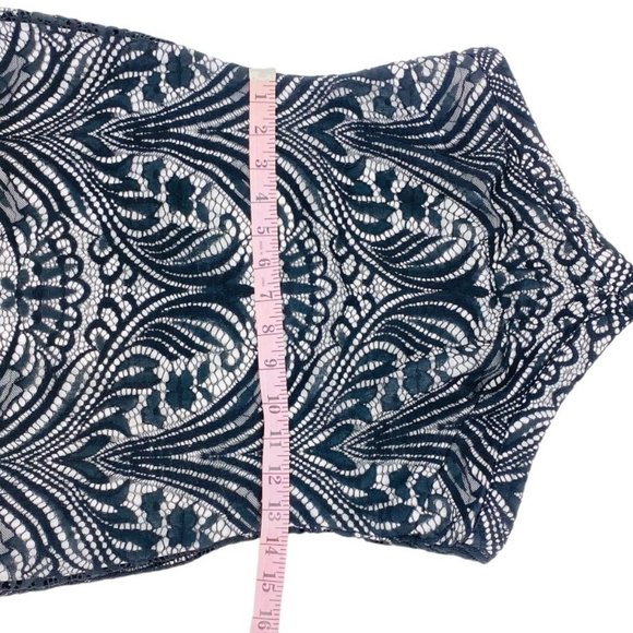 Guess Lace Overlay Criss Cross Knee Length Dress​​​​ - Picture 8 of 11